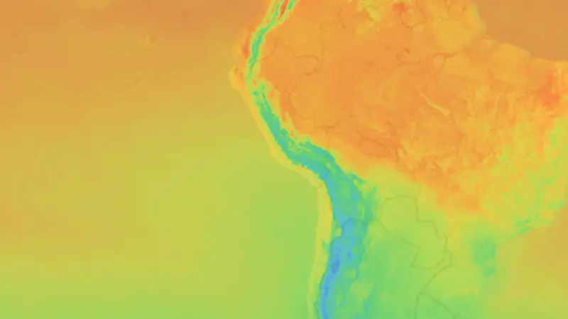 Temperatur weather map