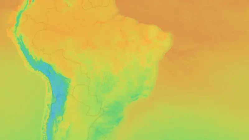 Température weather map