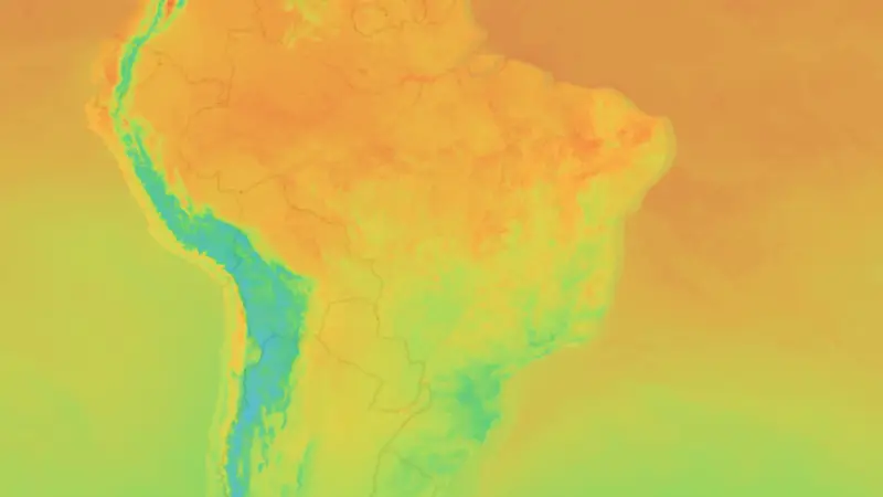 Temperatura weather map
