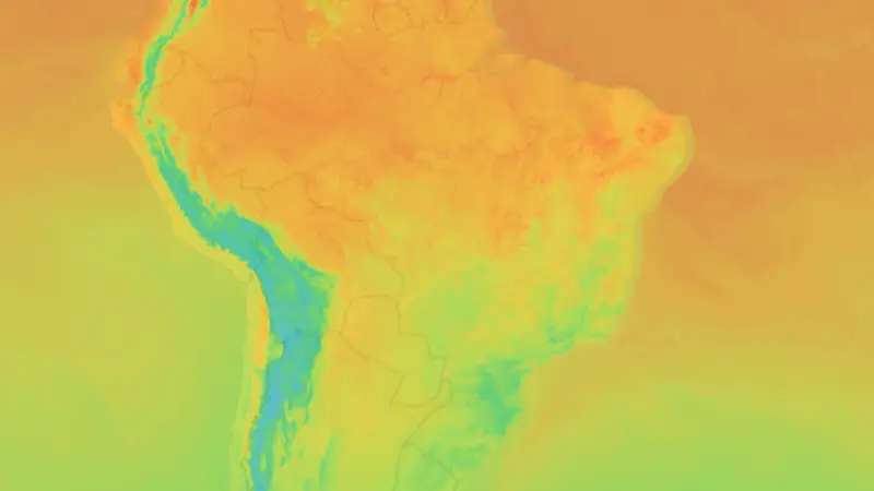 Temperatura weather map