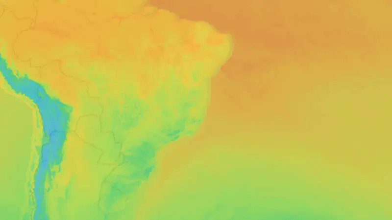 Teplota weather map