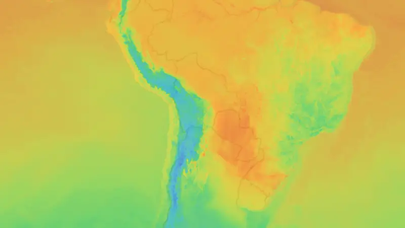 Temperatur weather map