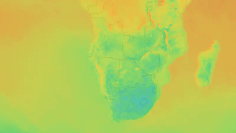 Temperatuur weather map