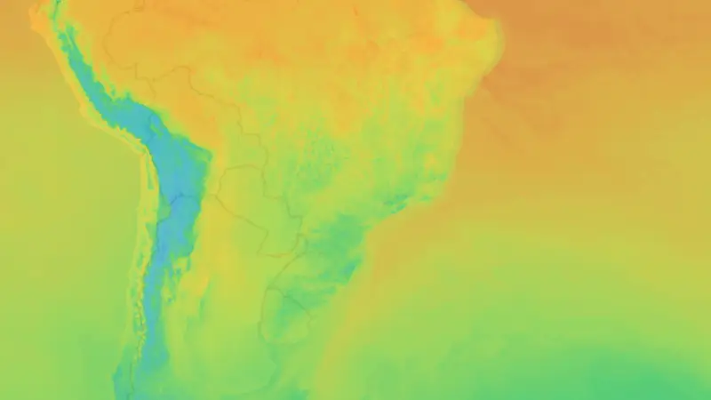 Temperatur weather map