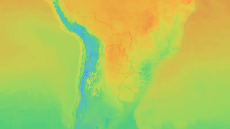 Temperatura weather map