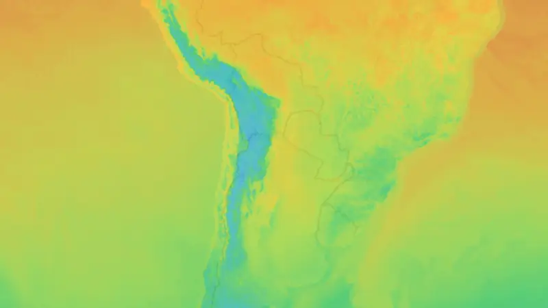 Temperatura weather map