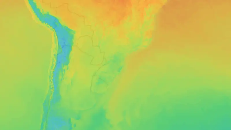 Temperatur weather map