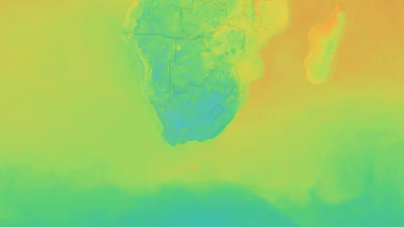 Lämpötila weather map