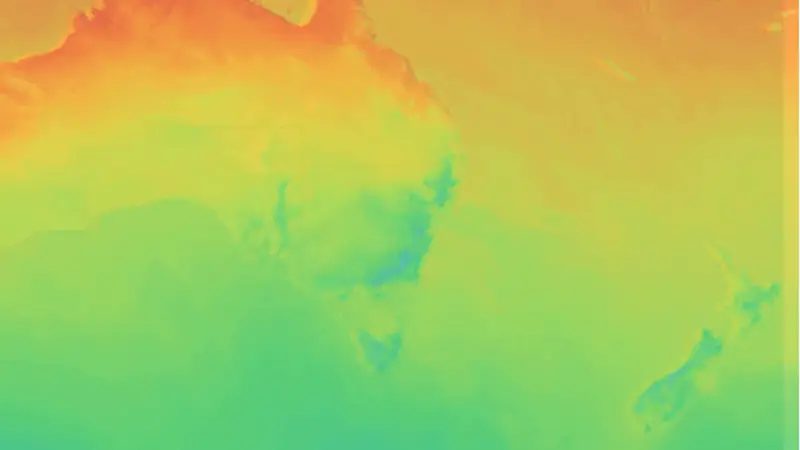 Teplota weather map
