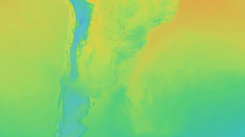 Temperatura weather map