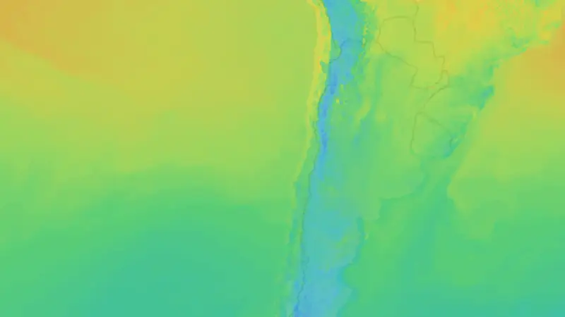 Teplota weather map