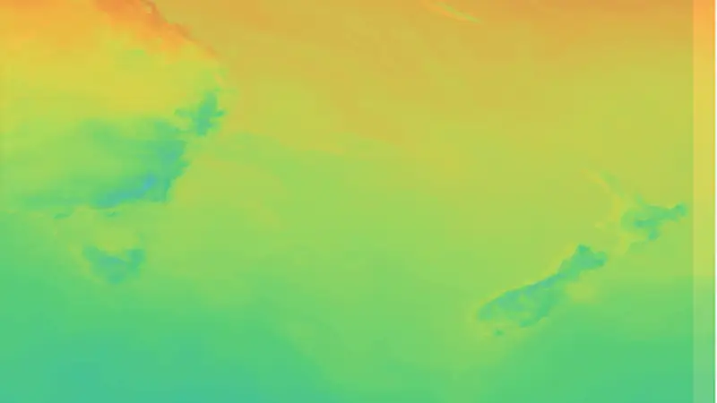 Temperature weather map