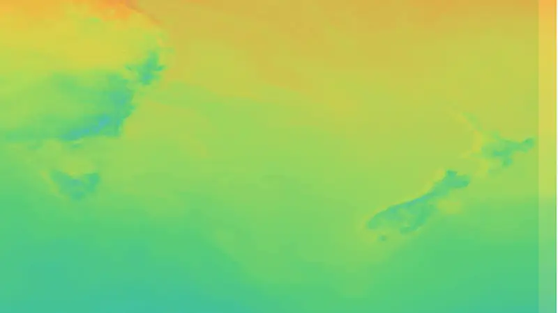 Temperature weather map