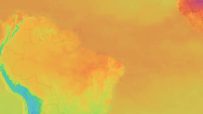 Teplota weather map