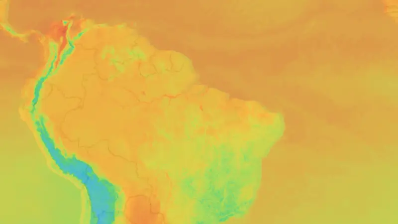 Temperatur weather map