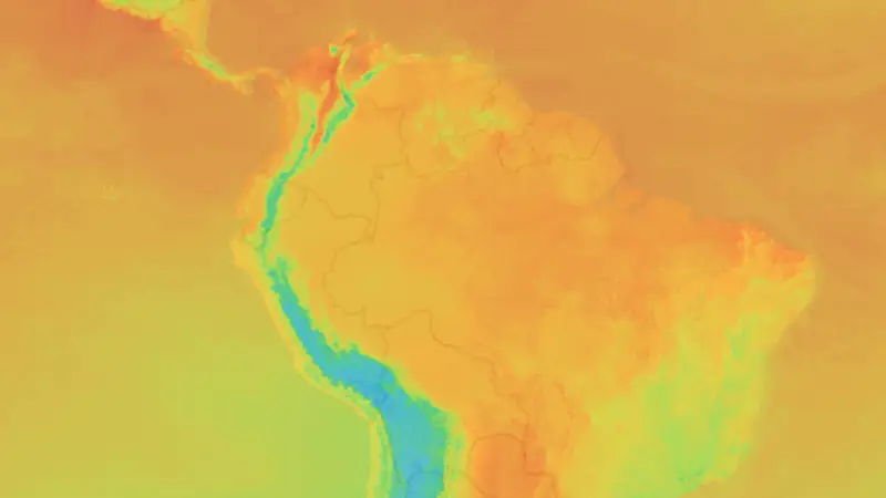 Temperatur weather map