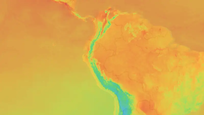 Teplota weather map