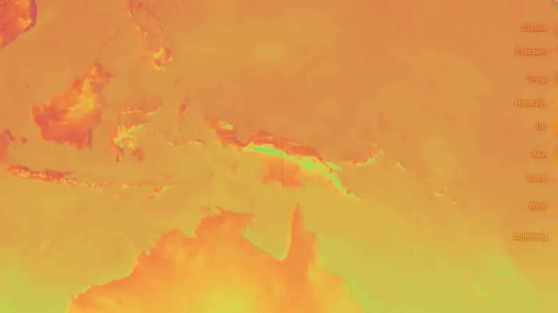 دما weather map