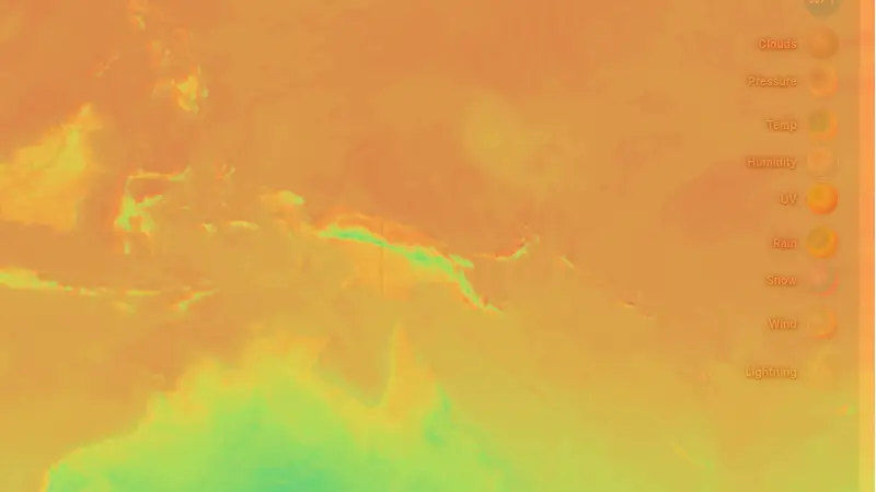 Temperatura weather map