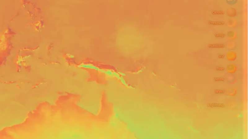 Temperatūra weather map