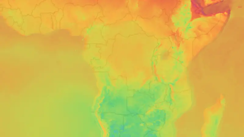 Temperatuur weather map