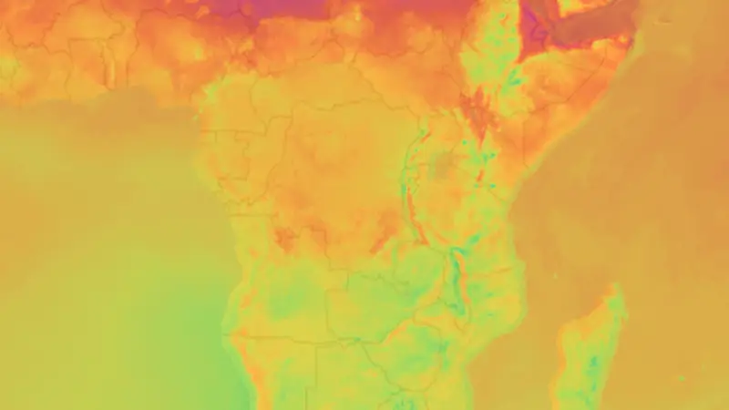 Temperatuur weather map
