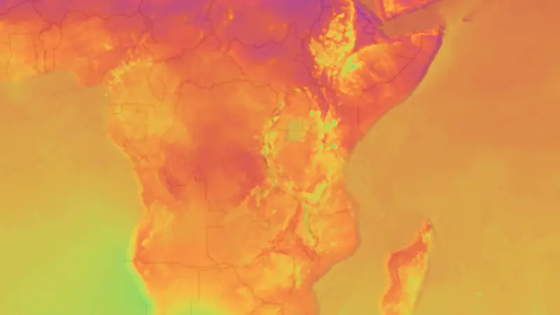 Teplota weather map