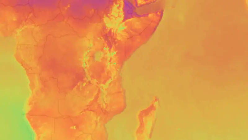 Teplota weather map