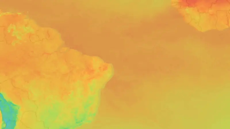 Teplota weather map