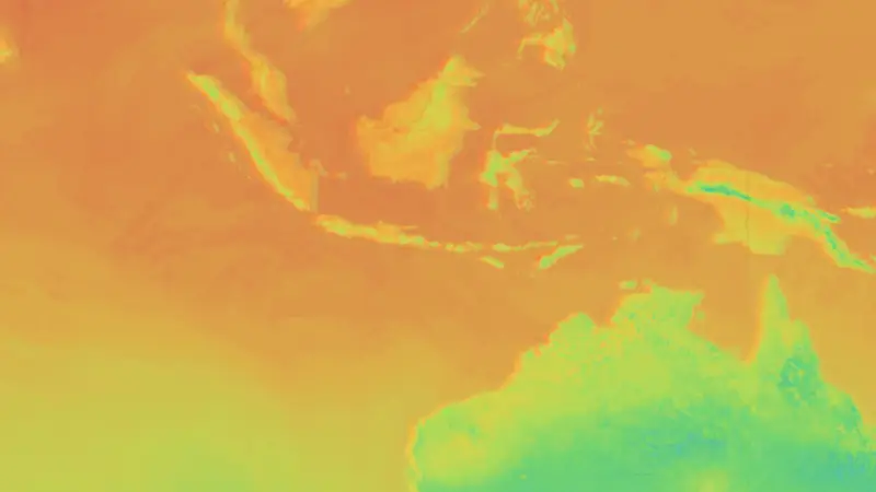 Température weather map