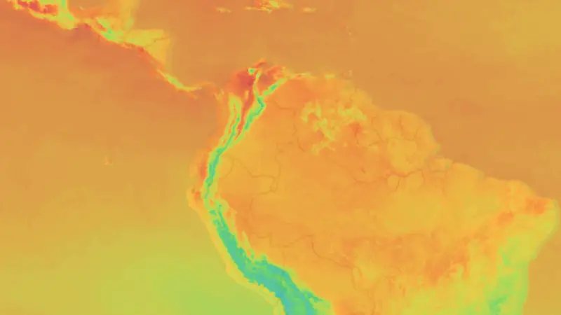 Température weather map