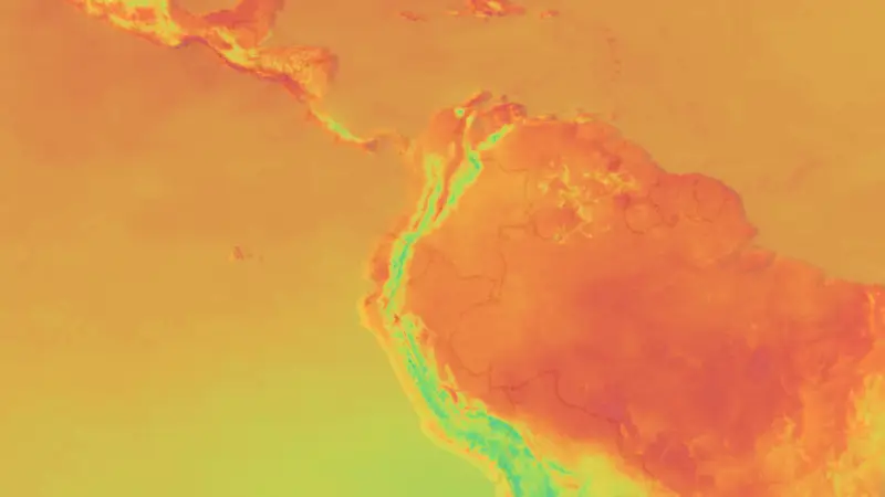 Teplota weather map