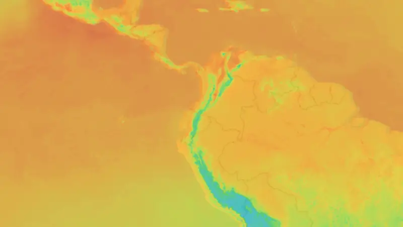 Teplota weather map