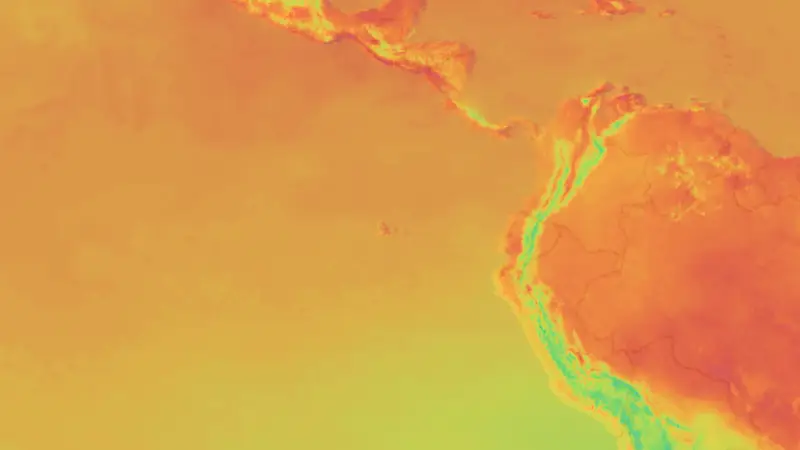 Teplota weather map