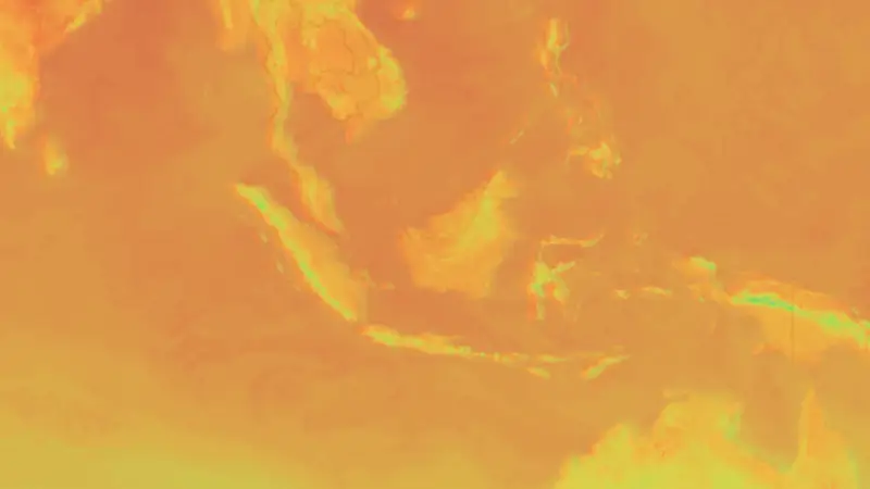 Temperature weather map