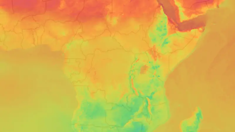 Teplota weather map