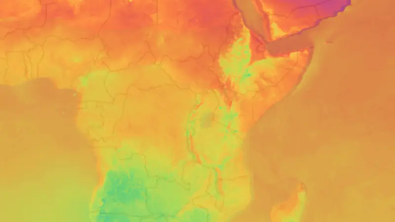 Teplota weather map