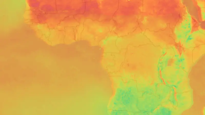 Teplota weather map