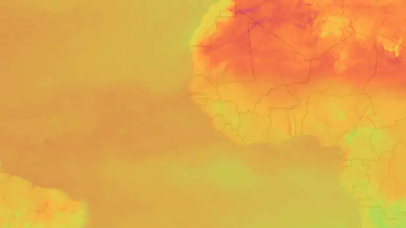 دما weather map