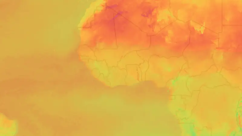 Temperatuur weather map