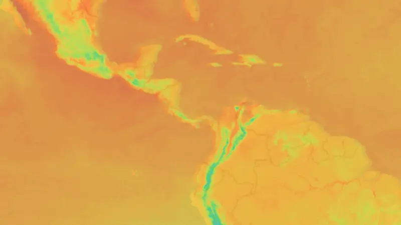 Teplota weather map