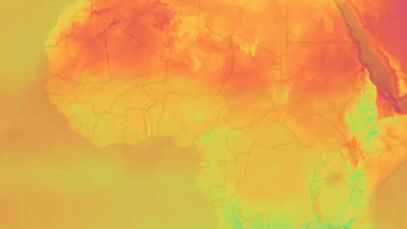 Temperatur weather map