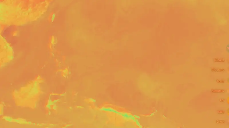 Teplota weather map