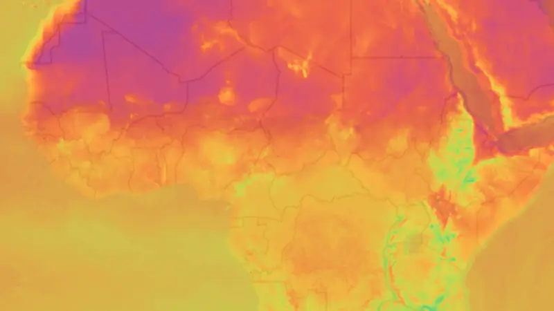 तापमान weather map