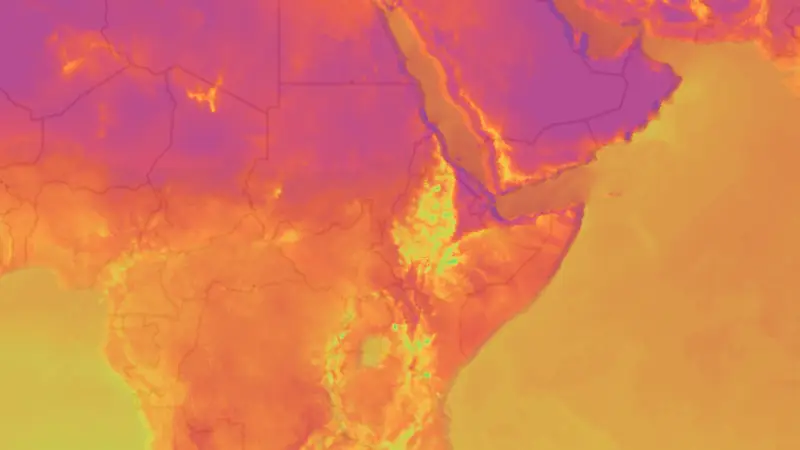 Temperatur weather map