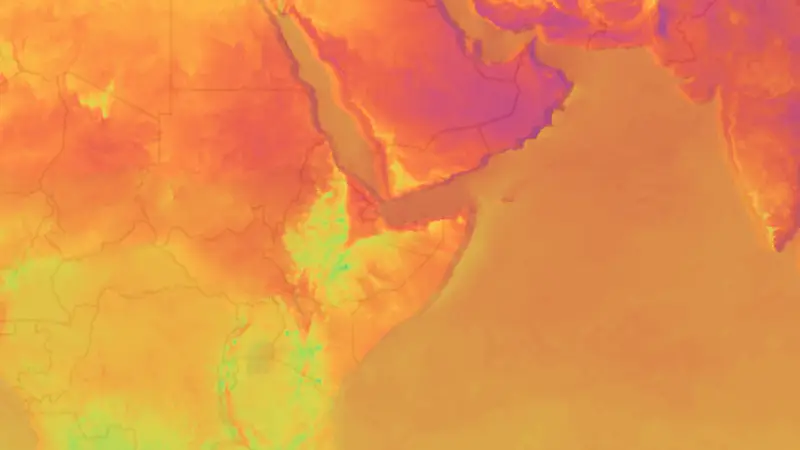 Teplota weather map