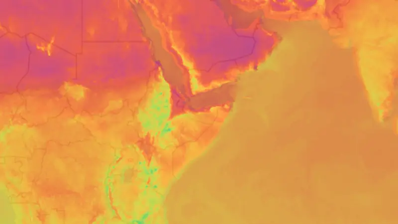 دما weather map