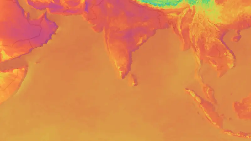 Teplota weather map
