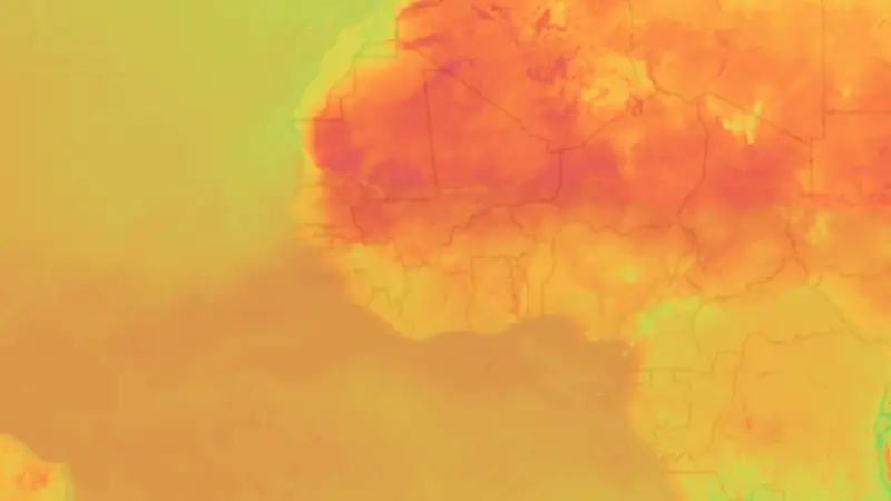 Teplota weather map