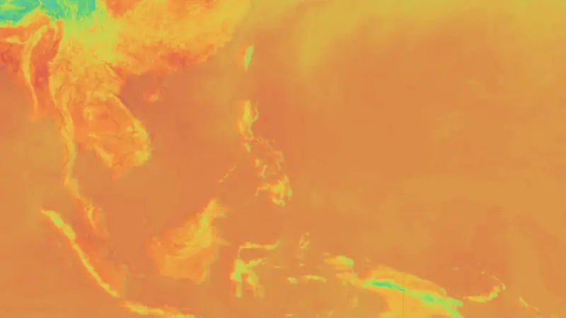 Teplota weather map